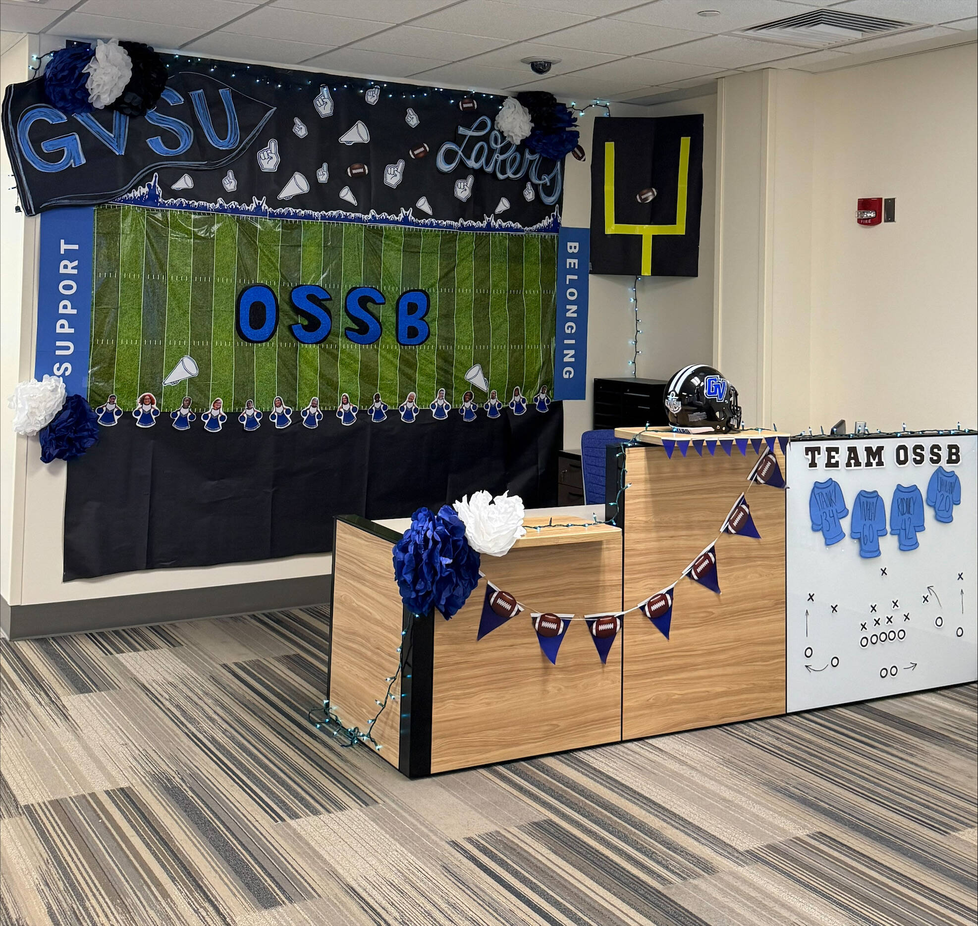 Photo of homecoming decorations